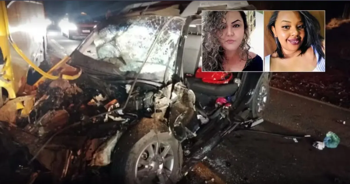 Tragédia: Mãe e filha morrem após carro atropelar uma vaca